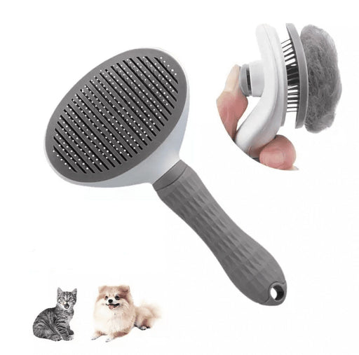 Doggie Supply Cat & Dog Brush, Pet Grooming Slicker for Self Cleaning