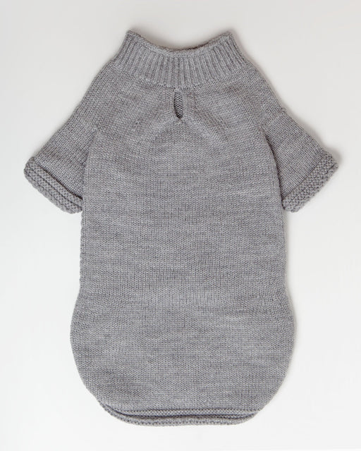 The Mabel Dog Sweater in Grey (Made in the USA) (FINAL SALE)