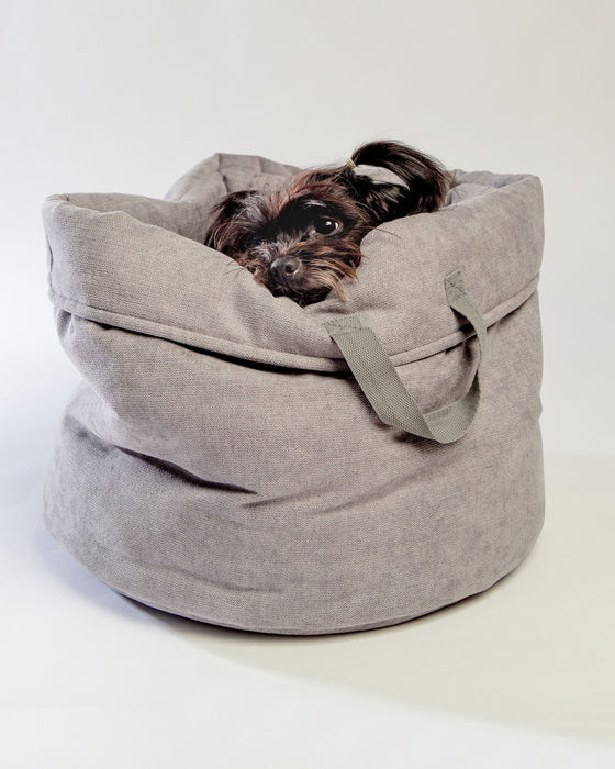 Little Shopper Bed Bag Dog Carrier in Grey