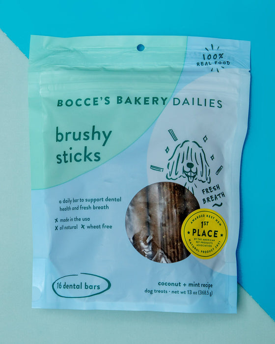Daily Dental Brushy Sticks for Dogs in Coconut & Mint Recipe