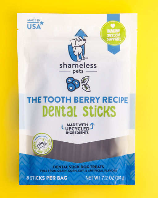 The Tooth Berry Dental Stick Upcycled Dog Treats
