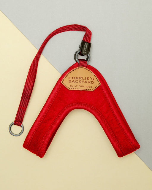 Adjustable Easy Dog Harness in Red