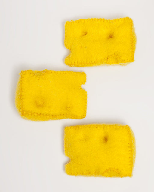 Hand Knit Swiss Cheese Cat Toy