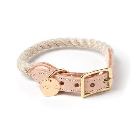 Rope Collar in Light Tan (Made in the USA)