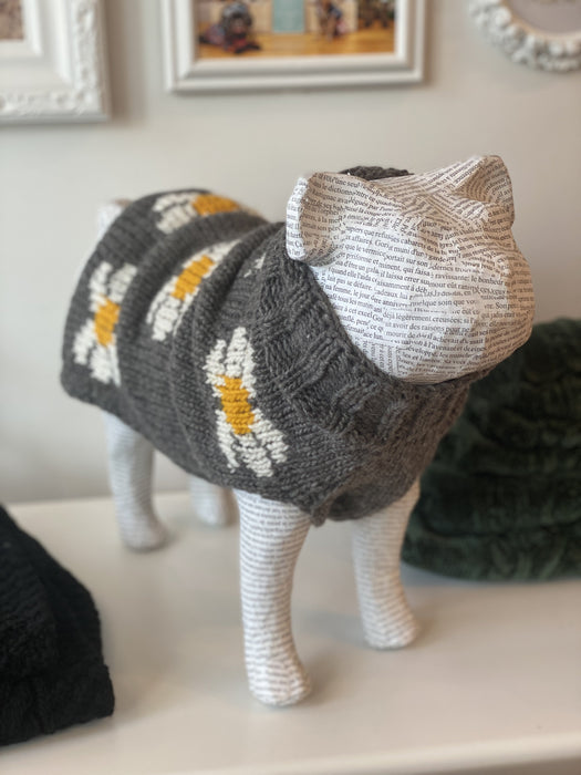 Daisy Wool Knit Dog Sweater << FINAL SALE >>