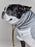 Oxford Stripe Dog Funnel Neck Pullover