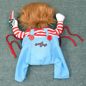 Pet Funny Costume Clothes For Medium Large Dogs For Cosplay Christmas Halloween (Color: White, size: S) Pet Funny Costume Clothes For Medium Large Dogs For Cosplay Christmas Halloween (Color: White, size: S)