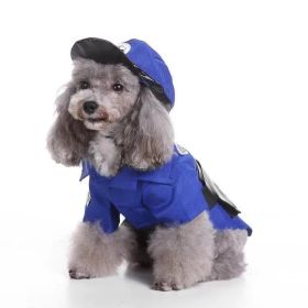 Pet Life 'Pawlice Pawtrol' Police Pet Dog Costume Uniform (Color: Blue, size: small) Pet Life 'Pawlice Pawtrol' Police Pet Dog Costume Uniform (Color: Blue, size: small)